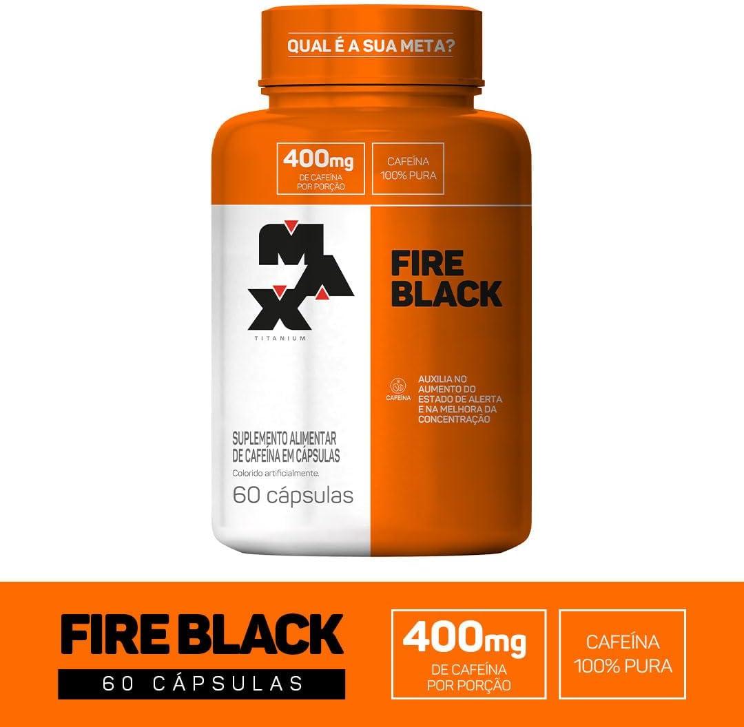 Max Titanium Fire Black: Energia e Foco para Queima de Gordura