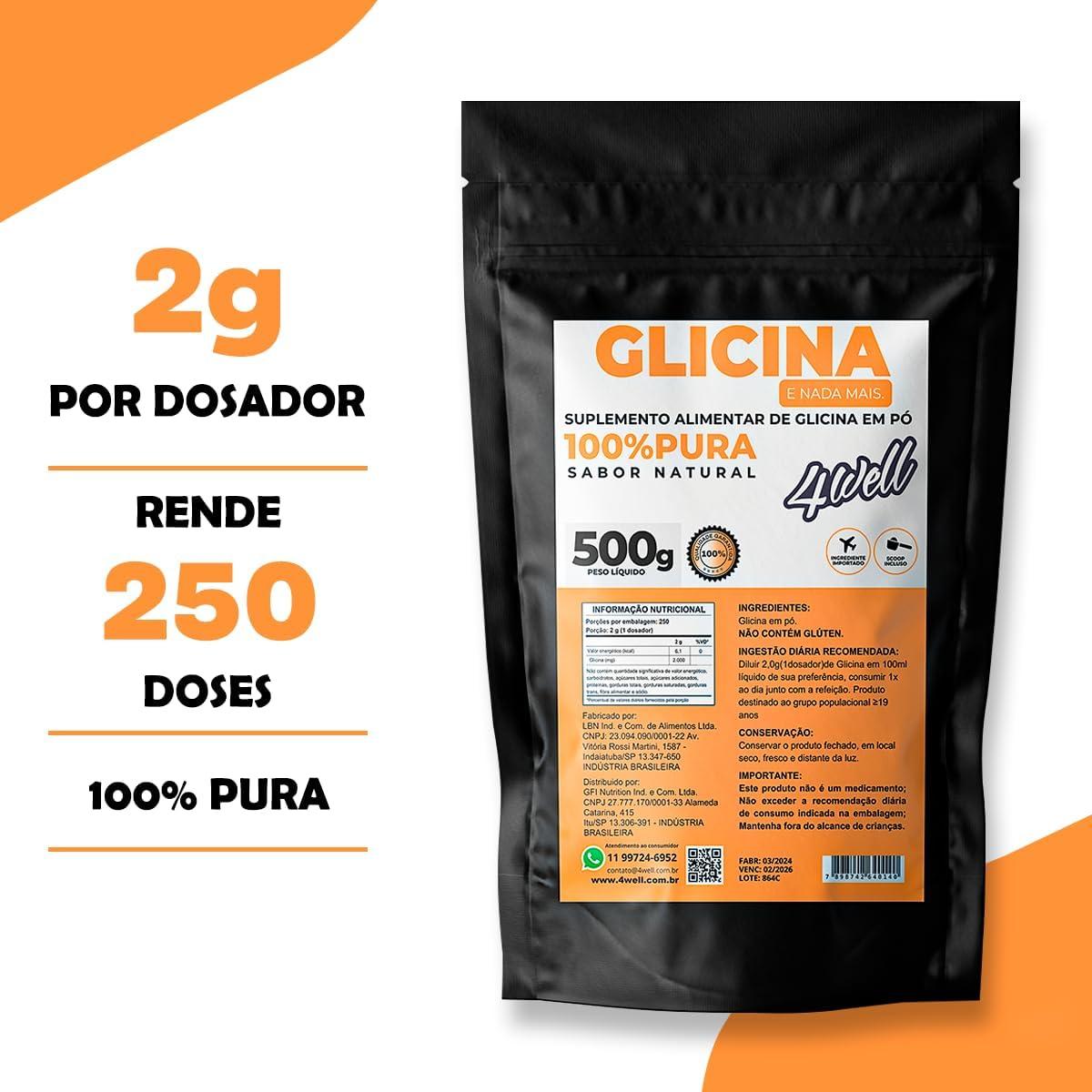 Nossa Avaliação da Glicina 4well 500g: Qualidade e Eficácia