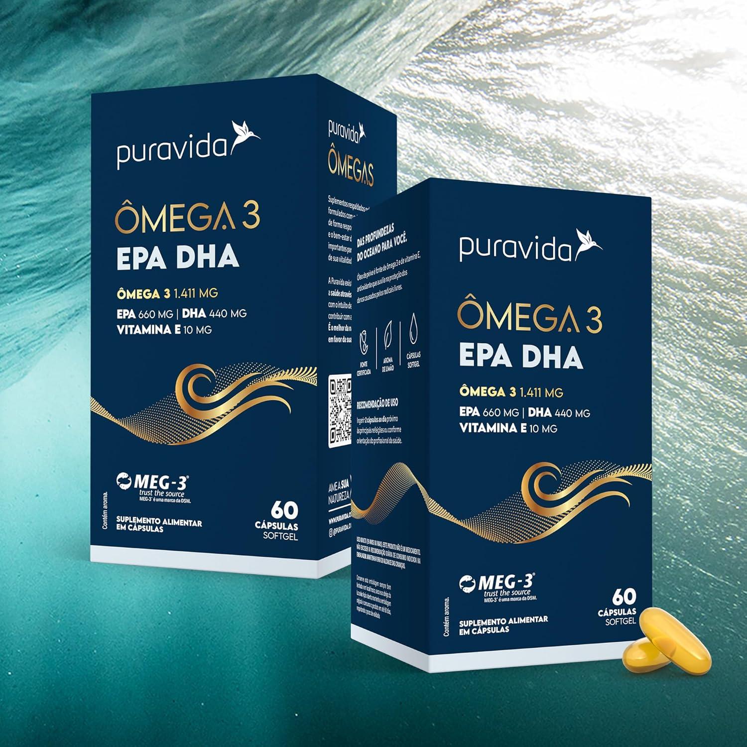 Nosso olhar sobre o Ômega 3 EPA DHA Puravida: qualidade e pureza garantidas