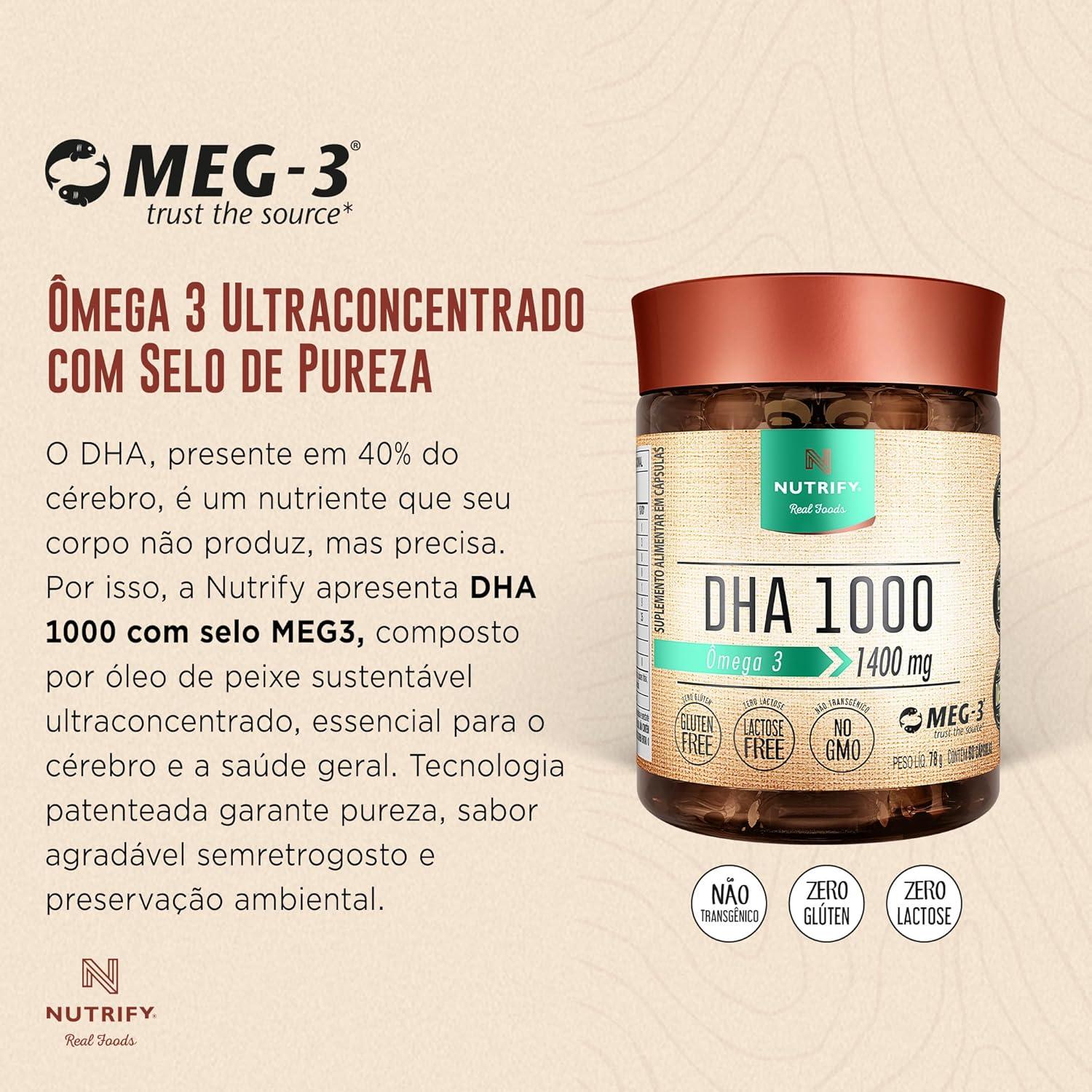 Nossa análise do Vitamina DHA 1000 Nutrify: Sustentável e eficaz