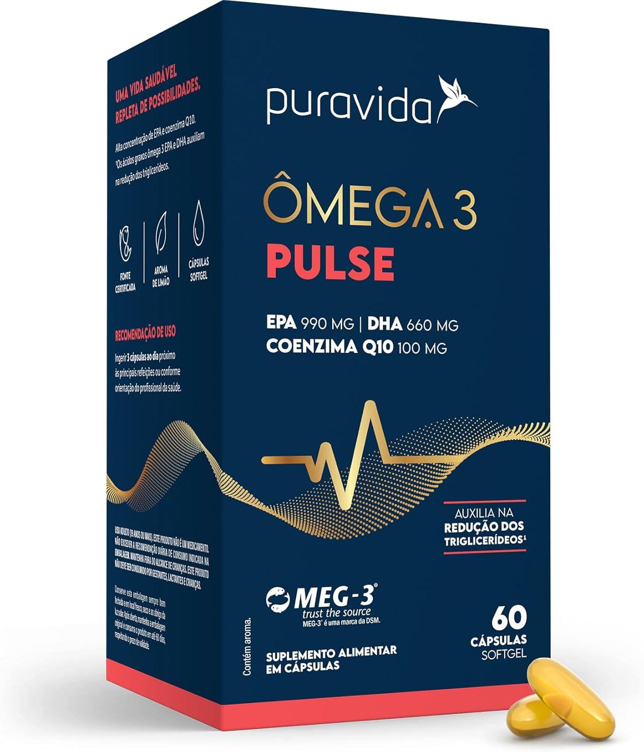 Puravida Ômega 3 Pulse: Energia e Saúde em Cada Cápsula